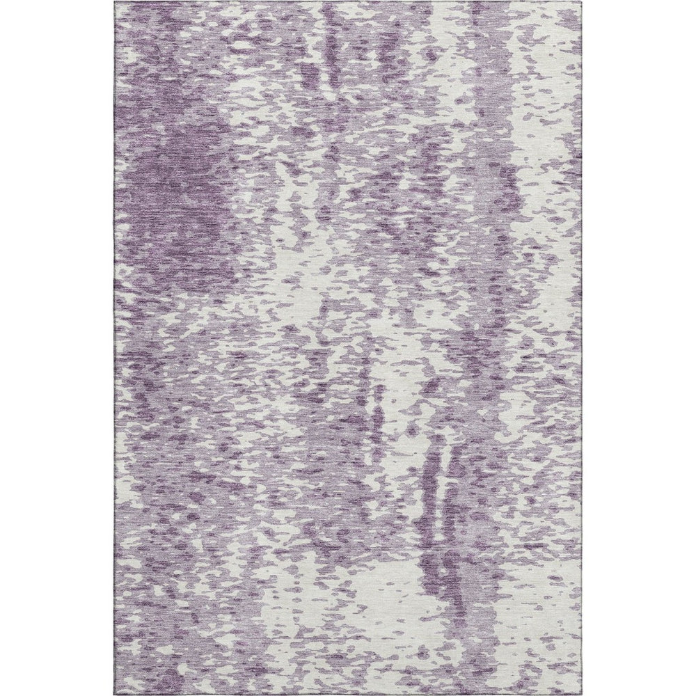 HomeRoots 10' X 14' Lavender Abstract Washable Area Rug with UV Protection for Stylish Home Décor & Comfort 675462