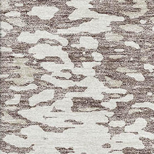 HomeRoots 5' X 8' Abstract Taupe and Ivory Area Rug - Stain Resistant, UV Protected, Modern Design for Homes 675470
