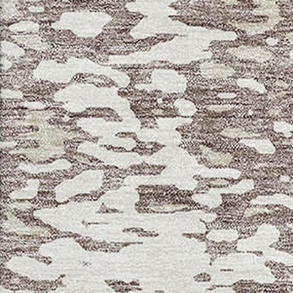 HomeRoots 5' X 8' Abstract Taupe and Ivory Area Rug - Stain Resistant, UV Protected, Modern Design for Homes 675470