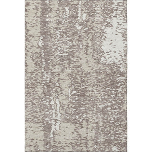 HomeRoots 8' X 10' Taupe and Ivory Abstract Area Rug - Washable, UV-Protected, Stylish for High-Traffic Spaces 675472