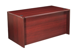 OSP Home Furnishings Napa Modular Office Desk Shell with Spacious Work Surface for Modern Workstations 71X36  Mahogany NAP-01-MAH