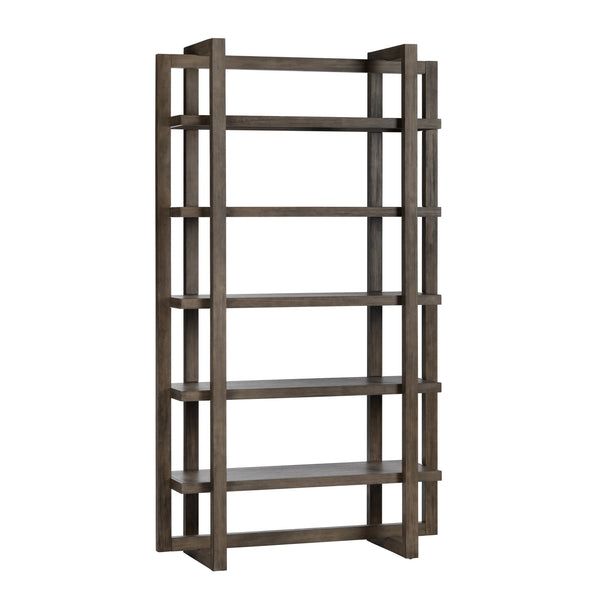Crestview Collection Transitional Etagere Bookcase: Stylish Brown Storage Solution With 5 Shelves For Modern Living Spaces Brown Solid Wood Cvfdr1209
