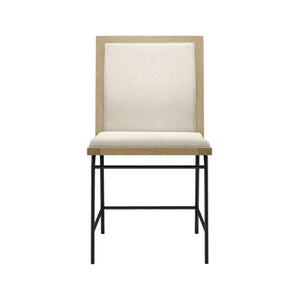 English Elm Set Of 2 Fabric Upholstered Dining Chairs With Oak Finish - Comfortable, Durable & Stylish Design B016P392412-GIGA