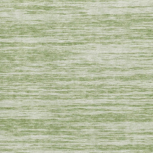 HomeRoots 8' X 10' Artichoke Green & Ivory Striped Area Rug - Durable, Stain-Resistant with UV Protection 675562