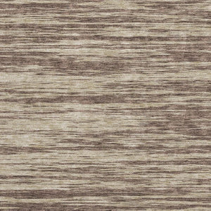 HomeRoots 10' X 14' Stylish Brown and Beige Striped Washable Area Rug with Stain Resistance and UV Protection 675582