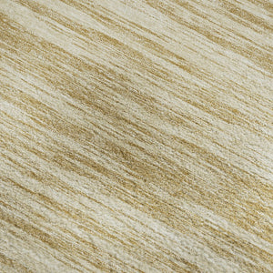 HomeRoots 5' X 8' Gold and Beige Striped Washable Area Rug with UV Protection for Stylish, Kid-Friendly Spaces 675590