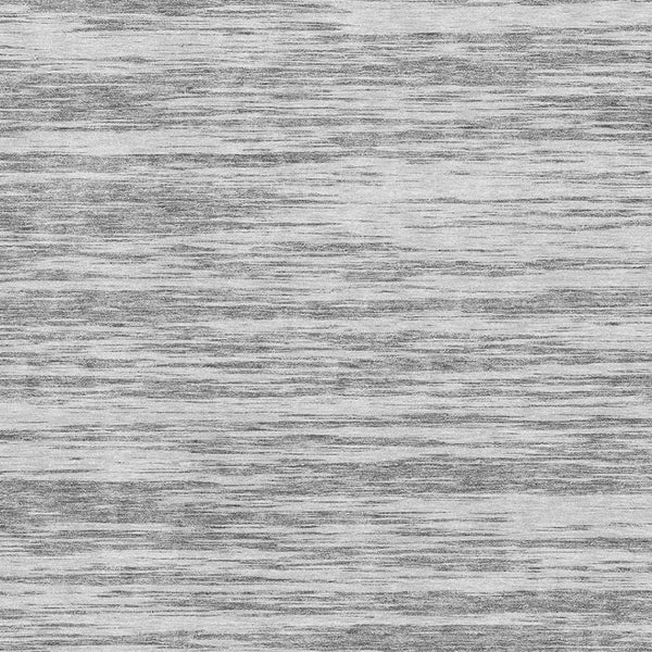 HomeRoots 8' X 10' Gray and Silver Striped Area Rug – Durable, Stain-Resistant, UV Protected for Versatile Use! 675598