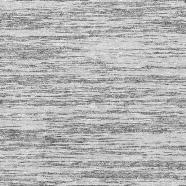 HomeRoots 10' X 14' Gray and Silver Striped Area Rug - UV Protected, Stain-Resistant, Perfect for High-Traffic Spaces 675600