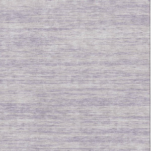 HomeRoots 5' X 8' Stylish Lavender & Ivory Striped Washable Area Rug with UV Protection for Easy Care Living 675608