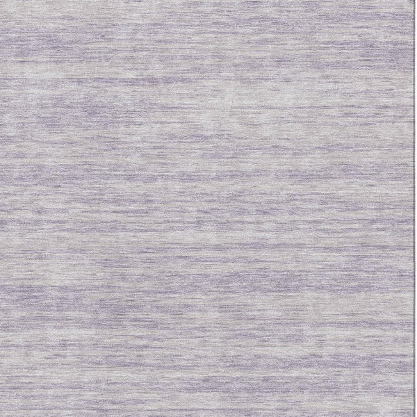 HomeRoots 5' X 8' Stylish Lavender & Ivory Striped Washable Area Rug with UV Protection for Easy Care Living 675608