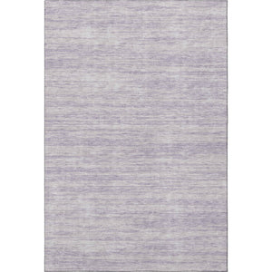 HomeRoots 8' X 10' Lavender and Ivory Striped Washable Area Rug – Durable, Stain Resistant, UV Protected Design 675610