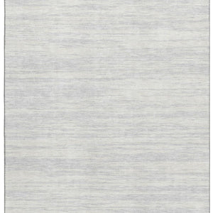 HomeRoots 5' X 8' Silver and Ivory Striped Area Rug - Washable, Durable, UV-Protected for Stylish Homes 675620
