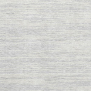 HomeRoots 9' X 12' Stylish Silver and Ivory Striped Washable Area Rug – UV Resistant, Durable & Easy Care! 675623