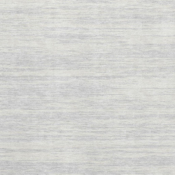 HomeRoots 9' X 12' Stylish Silver and Ivory Striped Washable Area Rug – UV Resistant, Durable & Easy Care! 675623