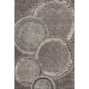 HomeRoots 9' X 12' Woodland Lodge Area Rug - Chocolate & Beige, UV Protected, Washable, Stain Resistant Comfort 675635