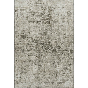 HomeRoots 8' X 10' Beige and Taupe Abstract Washable Area Rug - Durable, UV-Protected, Modern Design for Homes 675640