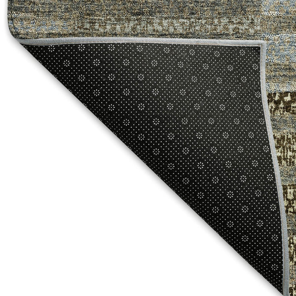 HomeRoots 5' X 8' Taupe Beige and Gray Striped Area Rug – Washable, Durable, UV-Protected for Everyday Elegance 675674