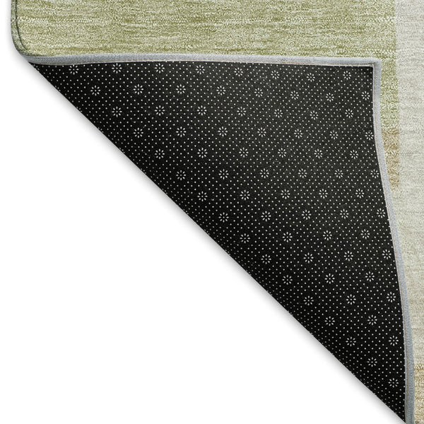 HomeRoots 5' X 8' Beige Ivory Taupe Geometric Area Rug - Washable, UV-Protected, Durable, and Stylish Design 675686