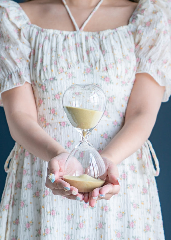 English Elm Set Of 2 Ferdinand 30-Minute Hourglasses - Elegant Bisque Sand Timers For Home & Office Decor W2078P278114-GIGA