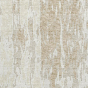 HomeRoots 5' X 8' Beige Ivory Tan Abstract Area Rug - Washable, UV Protected, Family-Friendly & Stylish Décor 675818
