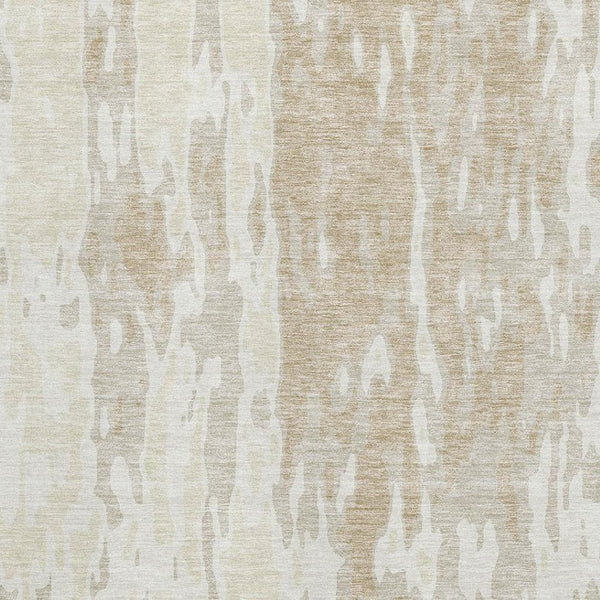 HomeRoots 5' X 8' Beige Ivory Tan Abstract Area Rug - Washable, UV Protected, Family-Friendly & Stylish Décor 675818