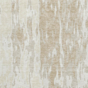 HomeRoots 8' X 10' Washable Beige Ivory Tan Abstract Area Rug with UV Protection - Durable & Stylish Decor Choice 675820