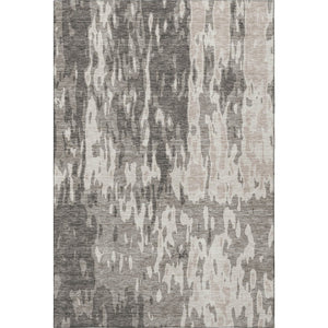 HomeRoots 5' X 8' Taupe Beige & Ivory Abstract Area Rug – Washable, UV Protected, Ideal for High-Traffic Spaces 675872