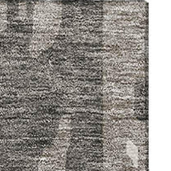 HomeRoots 9' X 12' Taupe Beige & Ivory Abstract Washable Area Rug - Stain-Resistant & UV Protected Design 675875