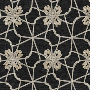 HomeRoots 9' X 12' Durable Geometric Washable Area Rug with UV Protection for Modern Homes & Active Lifestyles 675905