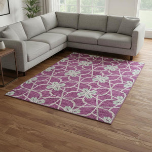 HomeRoots 10' Blush Ivory & Beige Geometric Area Rug – Washable, UV-Protected, Durable & Stain-Resistant Design 675912