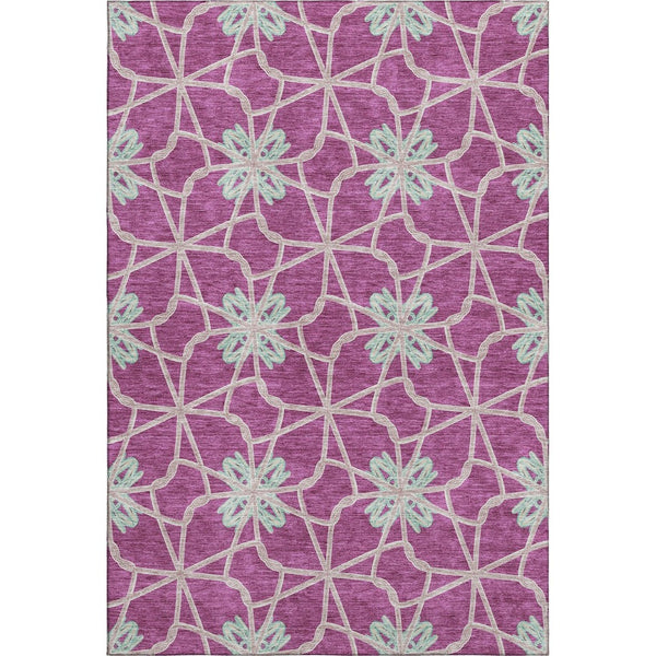 HomeRoots 10' Blush Ivory & Beige Geometric Area Rug – Washable, UV-Protected, Durable & Stain-Resistant Design 675912