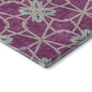 HomeRoots 10' Blush Ivory & Beige Geometric Area Rug – Washable, UV-Protected, Durable & Stain-Resistant Design 675912