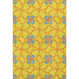 HomeRoots 5' X 8' Vibrant Geometric Area Rug with UV Protection - Durable, Stain-Resistant, Soft & Stylish! 675950