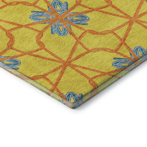 HomeRoots 8' X 10' Vibrant Geometric Area Rug - Washable, Stain-Resistant, UV Protected for Busy Homes 675952