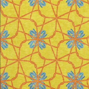 HomeRoots 10' X 14' Vibrant Geometric Washable Area Rug with UV Protection - Perfect for Kids & Pets! 675954