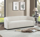 Mylah Beige Polyester Fabric Sofa 675Beige-S Meridian Furniture