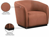 Mylah Cognac Polyester Fabric Chair 675Cognac-C Meridian Furniture