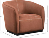 Mylah Cognac Polyester Fabric Chair 675Cognac-C Meridian Furniture