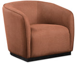 Mylah Cognac Polyester Fabric Chair 675Cognac-C Meridian Furniture