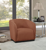 Mylah Cognac Polyester Fabric Chair 675Cognac-C Meridian Furniture