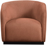 Mylah Cognac Polyester Fabric Chair 675Cognac-C Meridian Furniture