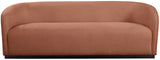 Mylah Cognac Polyester Fabric Sofa 675Cognac-S Meridian Furniture