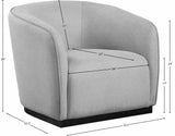 Mylah Grey Polyester Fabric Chair 675Grey-C Meridian Furniture