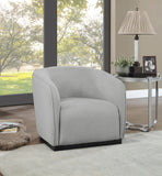 Mylah Grey Polyester Fabric Chair 675Grey-C Meridian Furniture