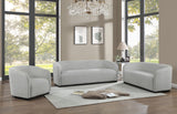 Mylah Grey Polyester Fabric Loveseat 675Grey-L Meridian Furniture