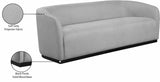 Mylah Grey Polyester Fabric Sofa 675Grey-S Meridian Furniture