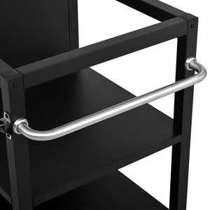 English Elm K&k Stainless Steel Outdoor Grill Cart with Cabinet Drop Leaf and Swivel Casters N707P397500B