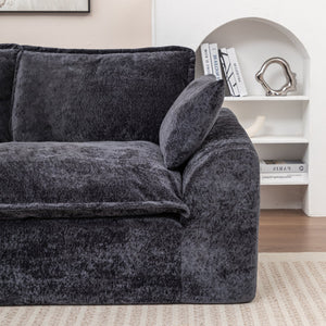 English Elm 103" Cloud Sectional Couch - Modern L-Shape Chaise Sofa With Compressed Memory Foam & No Assembly! W1170S00042