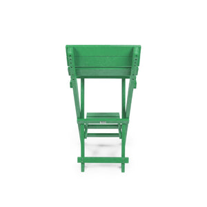 English Elm Harbor Point Recycled Hdpe Outdoor Folding Bar Stool Patio Deck All Season Seating Green B2745P409649