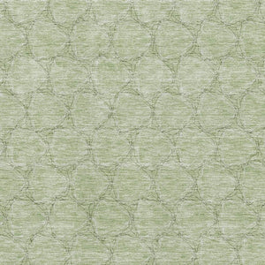 HomeRoots 9' X 12' Artichoke Green Geometric Area Rug - Washable, UV-Protected, Stain-Resistant & Soft Comfort 676031